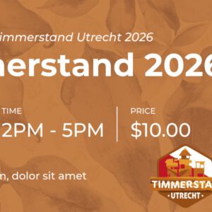 Entreebewijs Timmerstand Utrecht 2026